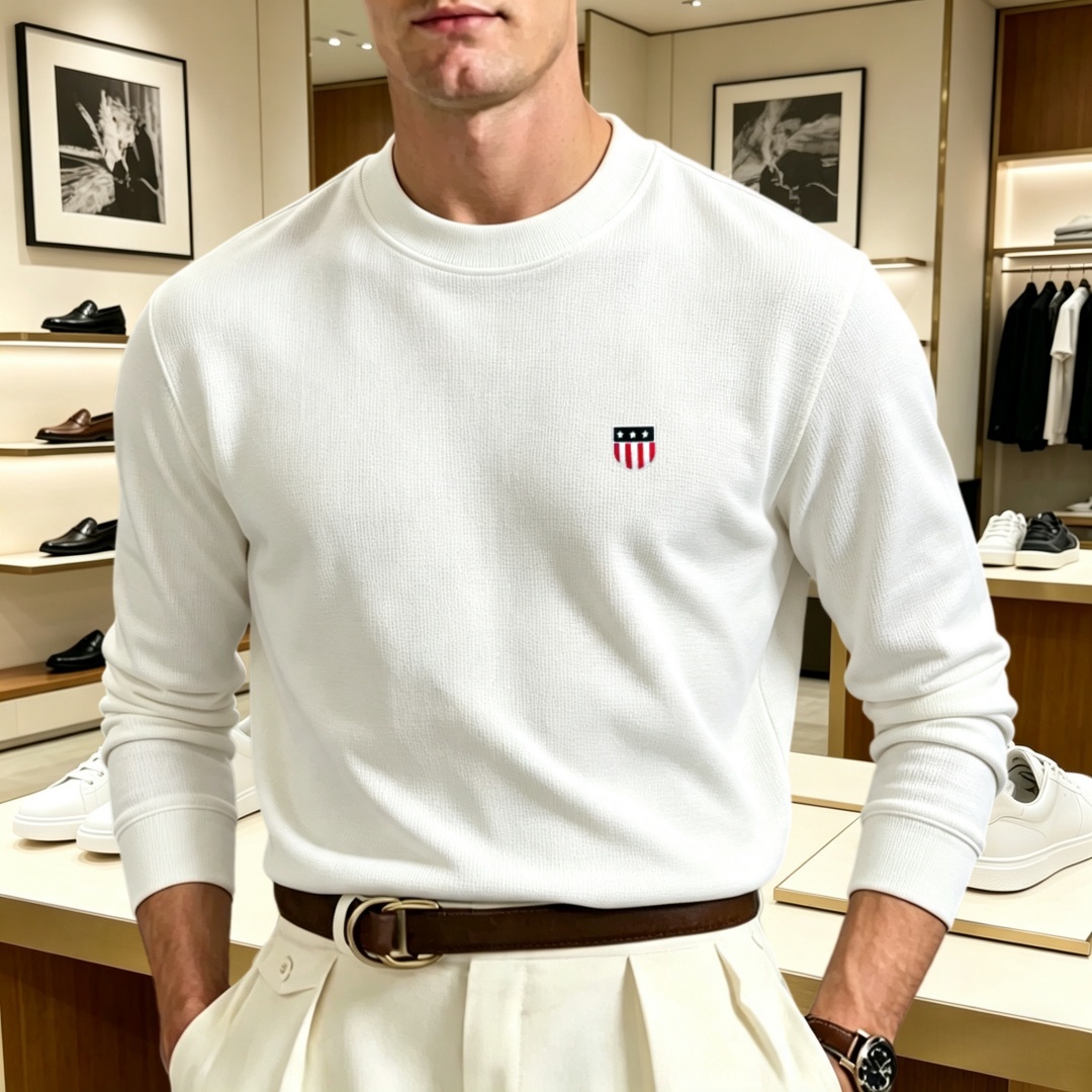 Men'S Fashion T Shirts - Zacht katoenen high-end merk heren T-shirt