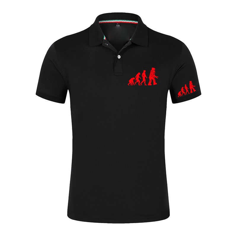 Men'S Fashion Evolution - Casual effenkleurige zomermode T-shirt 2026 Evolution