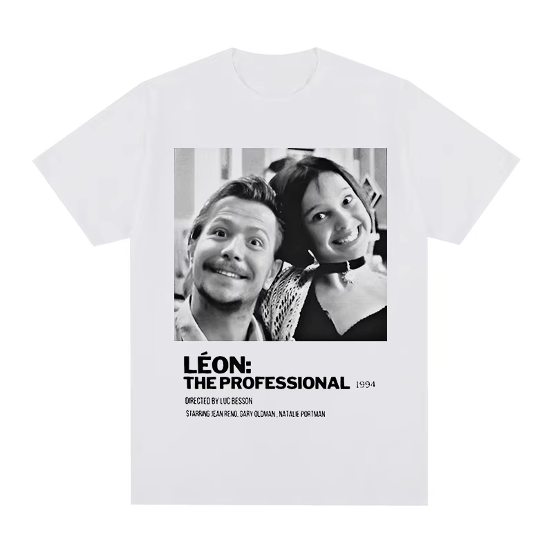 Jeans Shirt Fashion For Men - Léon Vintage T-shirt Film De Professionele