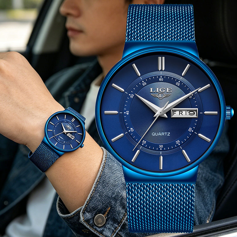 Men'S Fashion Week 2026 - LIGE Herenhorloge 2026 Simpel Modehorloge Zakelijk