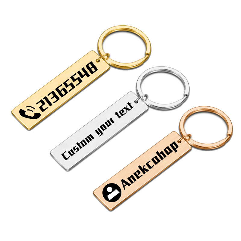 Men'S Fashion Gold Chain - Gepersonaliseerde 316L roestvrij staal anti-verloren sleutelhanger