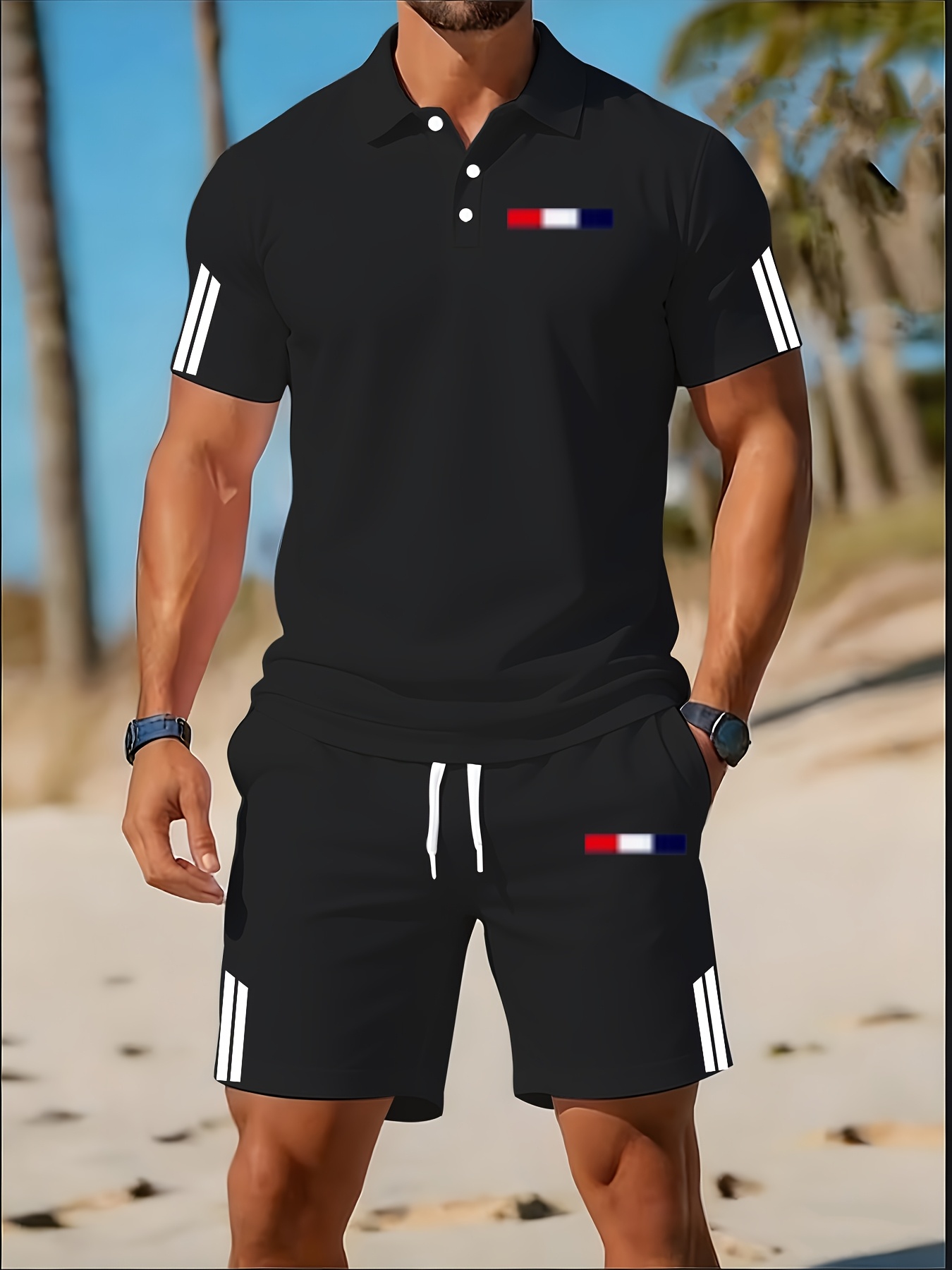Men'S Fashion Polo Shirt - 2026 Zomer Heren Polo Shirt Set