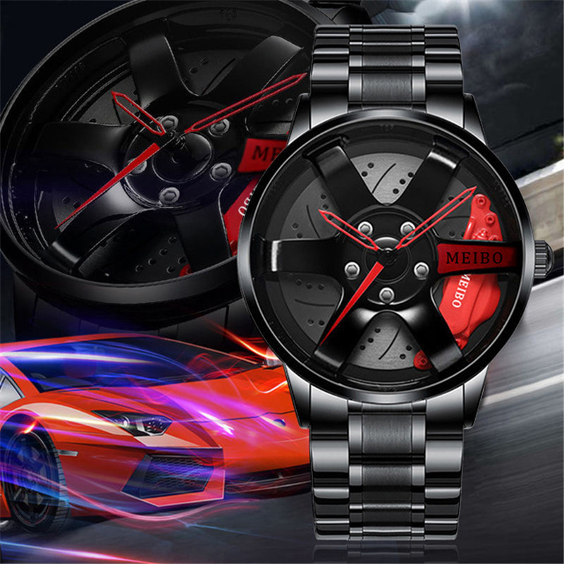 Men'S Fashion Hub - Nieuwe mode heren lederen horloges heren