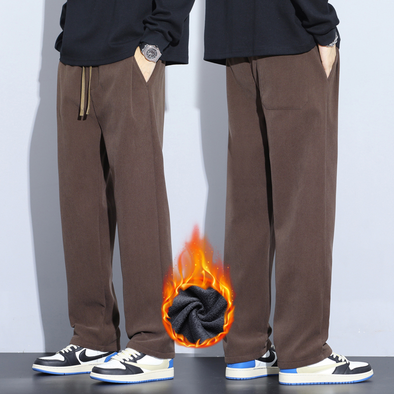 Men'S Fashion Khaki Pants - Koffie Kaki Zwart Grijs Losse Casual