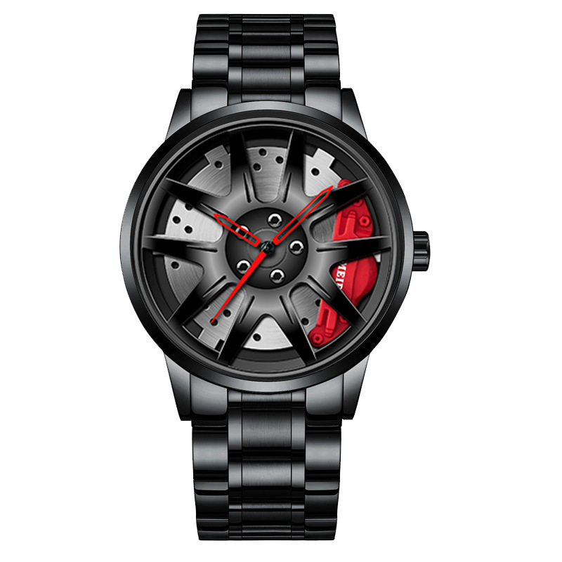 Men'S Fashion Hub - Nieuwe heren top grote lederen horloges