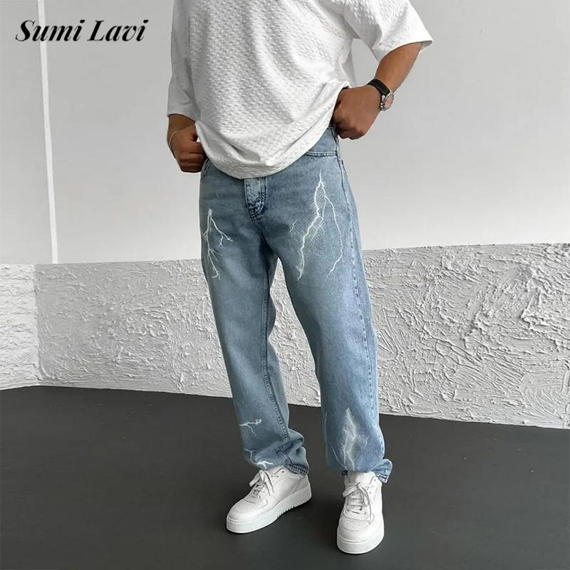 Men'S Fashion Jeans 2025 - 2025 Lente Zomer Stijlvolle Heren Jean