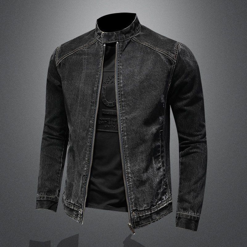 Bomber Jacket Men - Heren Vintage Opstaande Kraag Pilot Jas