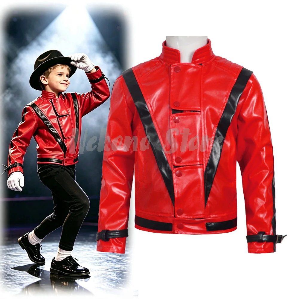 Bomber Jacket Men - Michael Jackson Thriller Scary Kostuum Rood