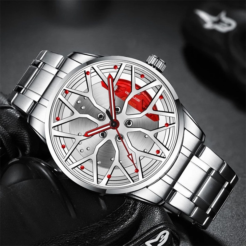 Men'S Fashion Hub - Mode heren auto wiel horloges luxe