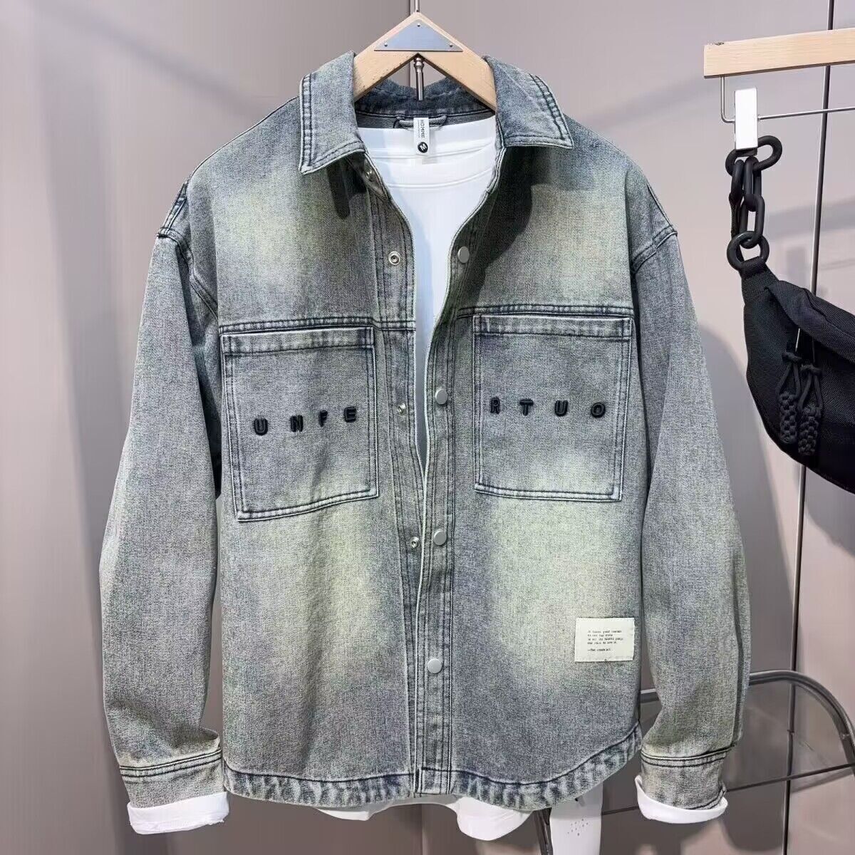 Jeans Shirt Fashion For Men - Vintage Clean fit Lente Herfst Cowboy