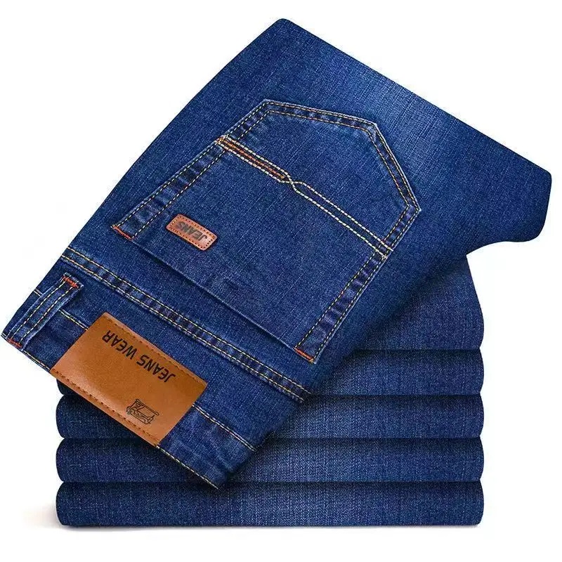 Men'S Fashion Jeans 2025 - 2025 Herenmode: modieuze, hoogwaardige blauw-zwarte jeans