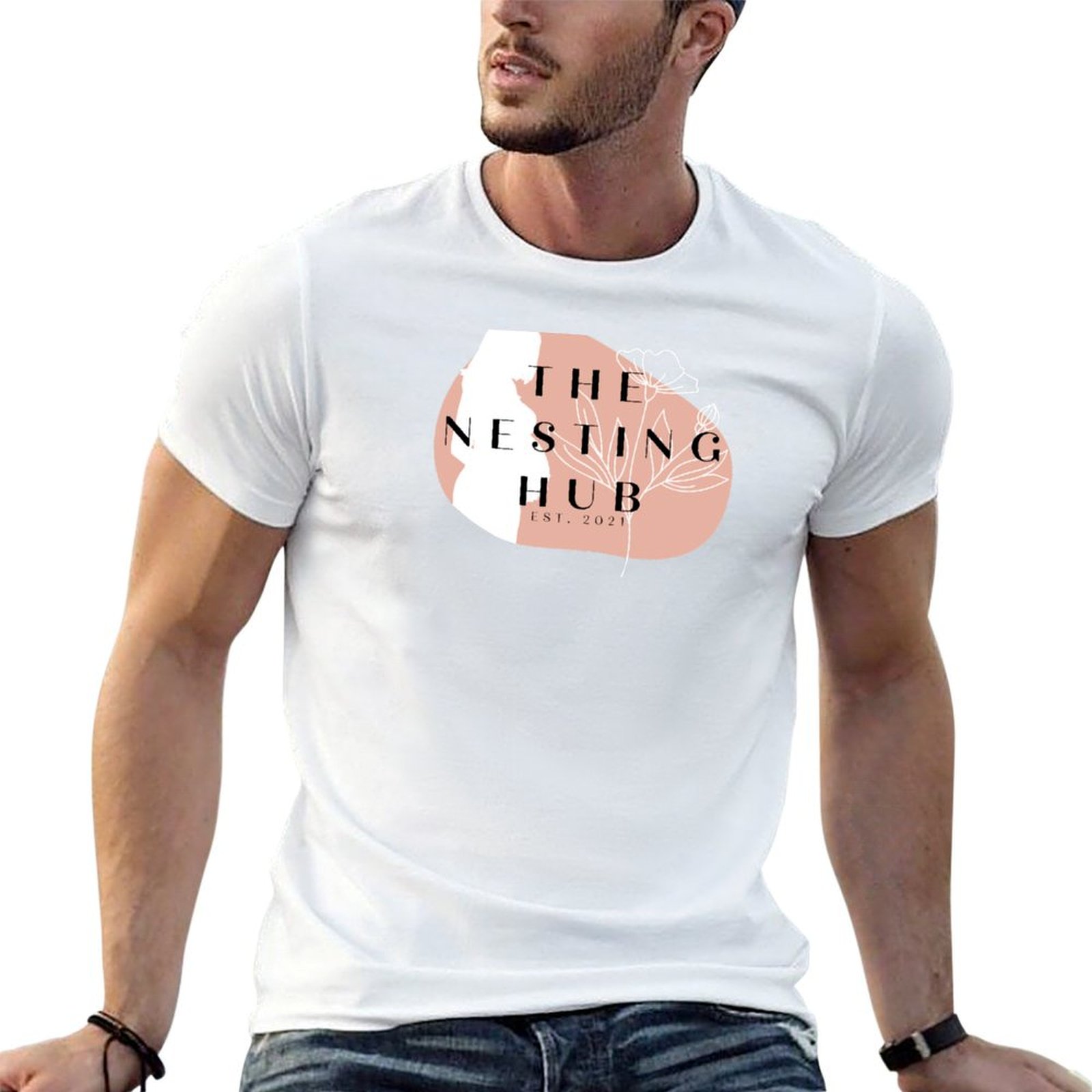Men'S Fashion Hub - Het Nesting Hub T-shirt Street Fashion