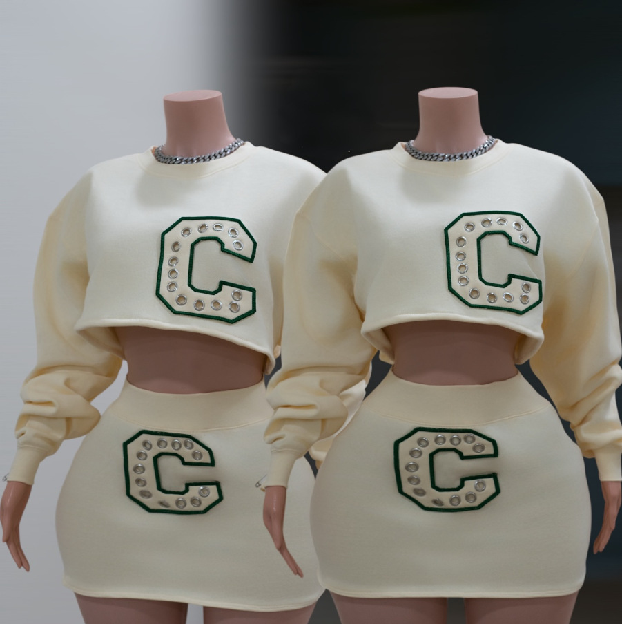 Mens Fashion Autumn 2025 - Sexy crop tops 2-delige roksets winter