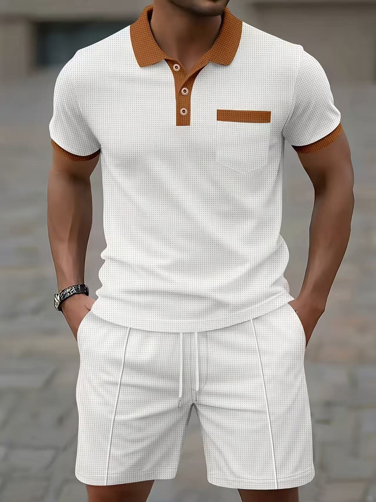 Men'S Fashion Polo Shirt - Bestverkochte heren zomer T-shirt polo shorts