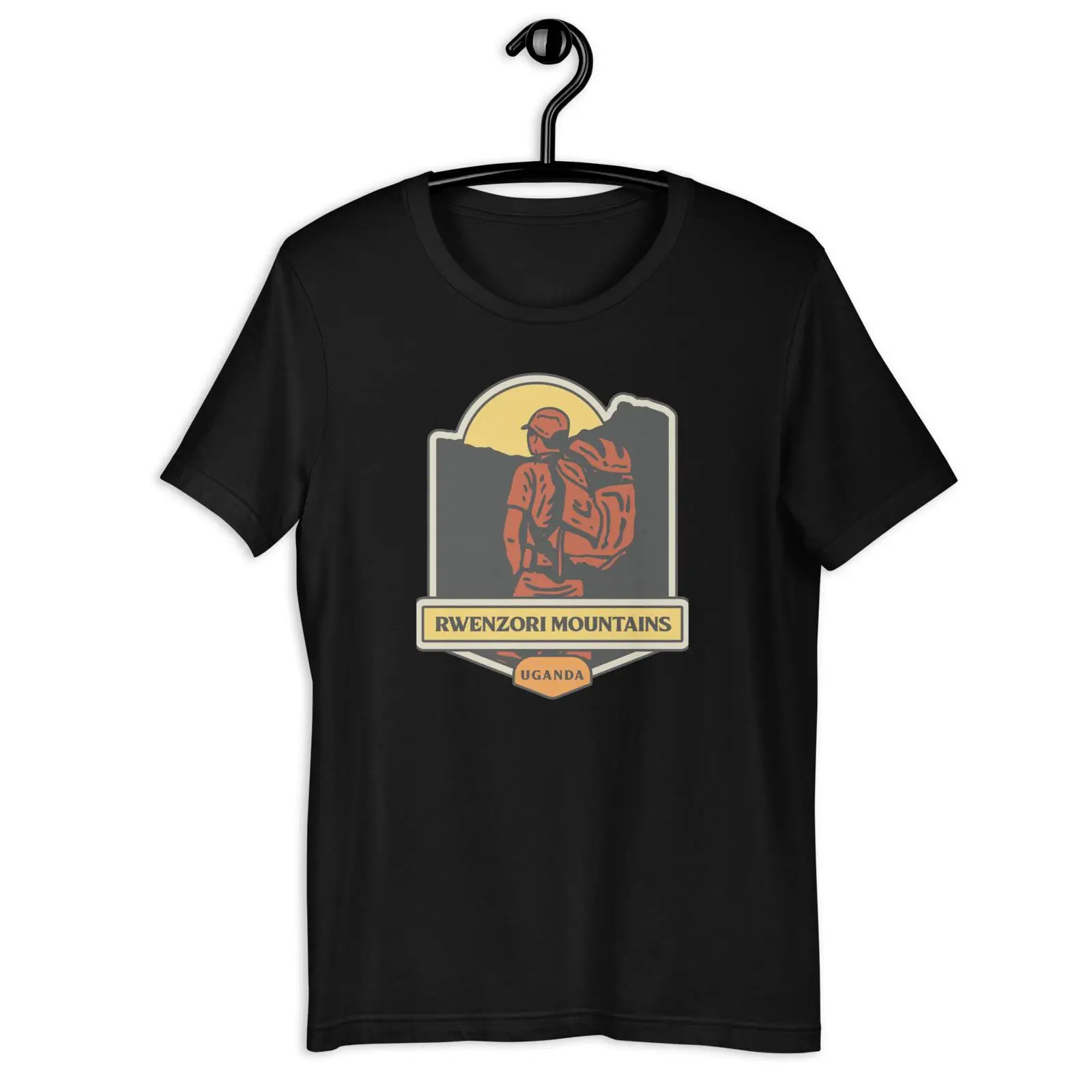 Men Fashion Uganda - Rwenzori Mountains t-shirt Uganda vintage gewassen