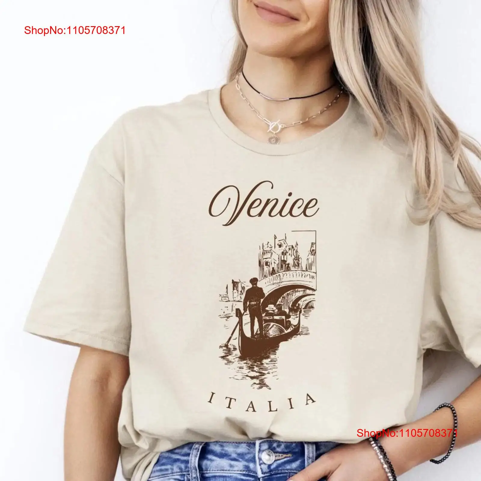Venetië Italië Gondola T-shirt - Men'S Fashion Venice Italy recensie en prijs