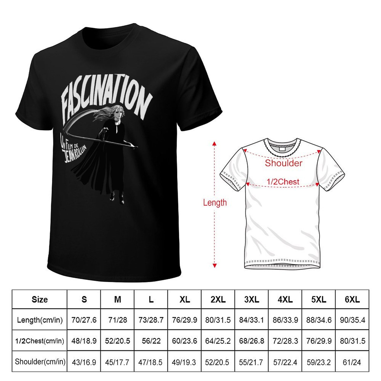 Fascination Jean Rollin T-Shir - Jeans Shirt Fashion For Men recensie en prijs