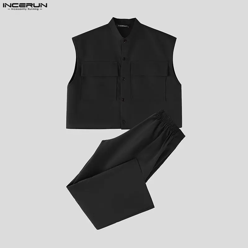 INCERUN Mannen Sets Solid Mouw - Men'S Fashion Course recensie en prijs