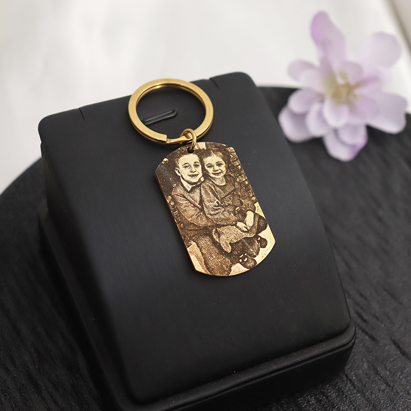 Aangepaste graveren foto sleut - Men'S Fashion Gold Chain recensie en prijs