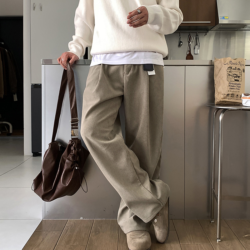 Lente heren donker kaki effen  - Men'S Fashion Khaki Pants recensie en prijs