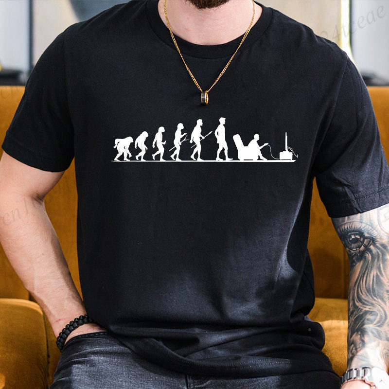 Zomer heren T-shirt Evolution  - Men'S Fashion Evolution recensie en prijs