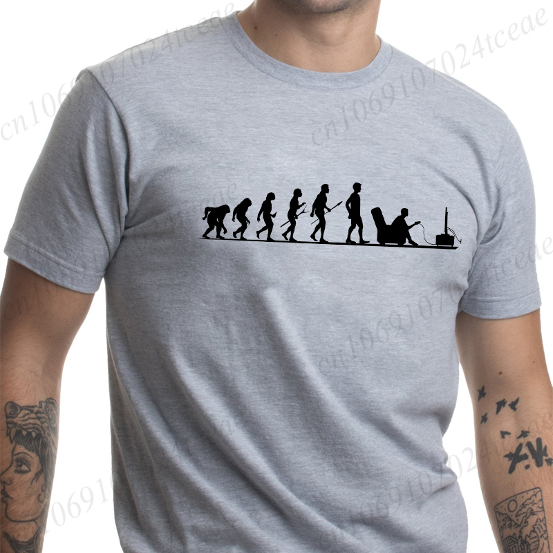 Zomer heren T-shirt Evolution  - Men'S Fashion Evolution recensie en prijs