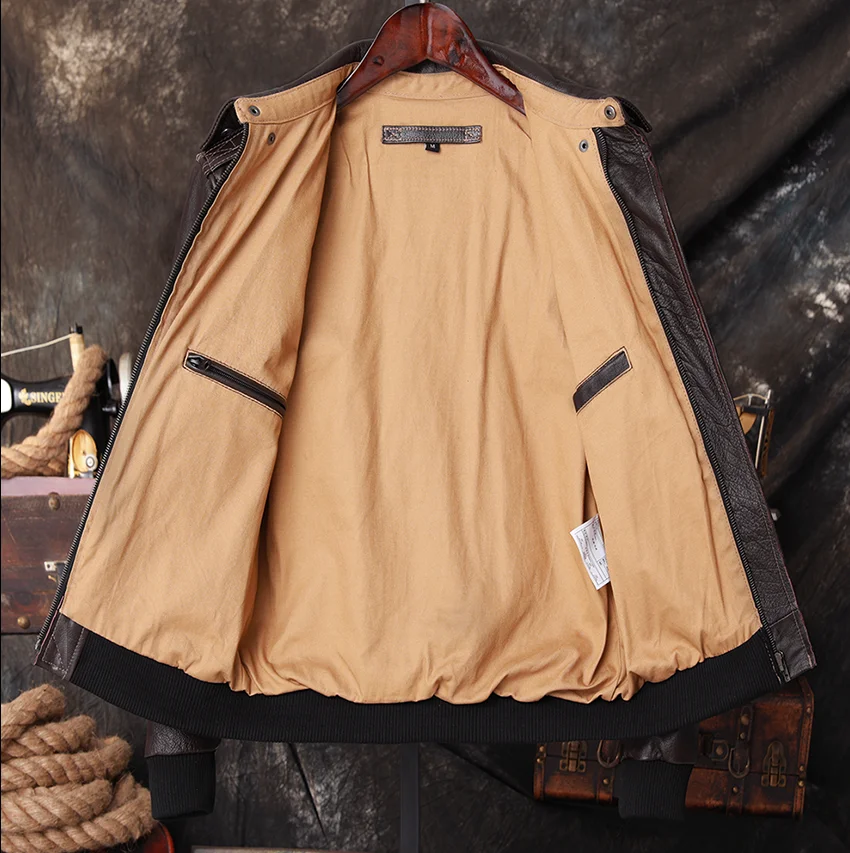 Bomber A2 Pilot Echt Leren Jas - Bomber Jacket Men recensie en prijs