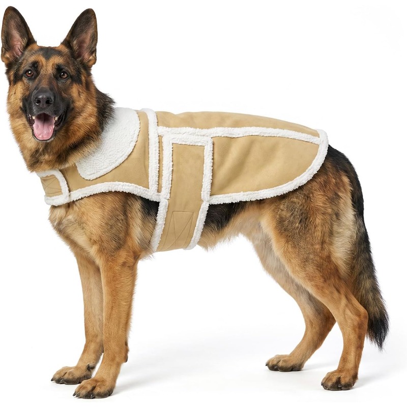 Winterhondenjas voor grote ras - Sherpa Jacket Fleece recensie en prijs