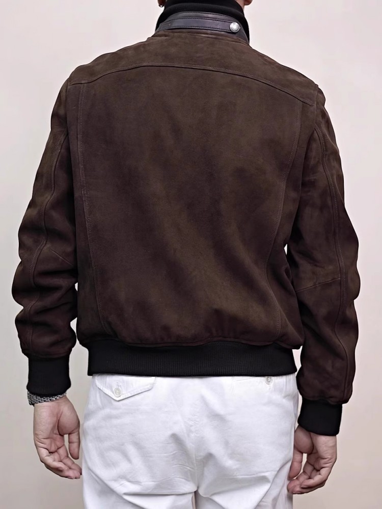 Heren lederen jas opstaande kr - Bomber Jacket Men recensie en prijs