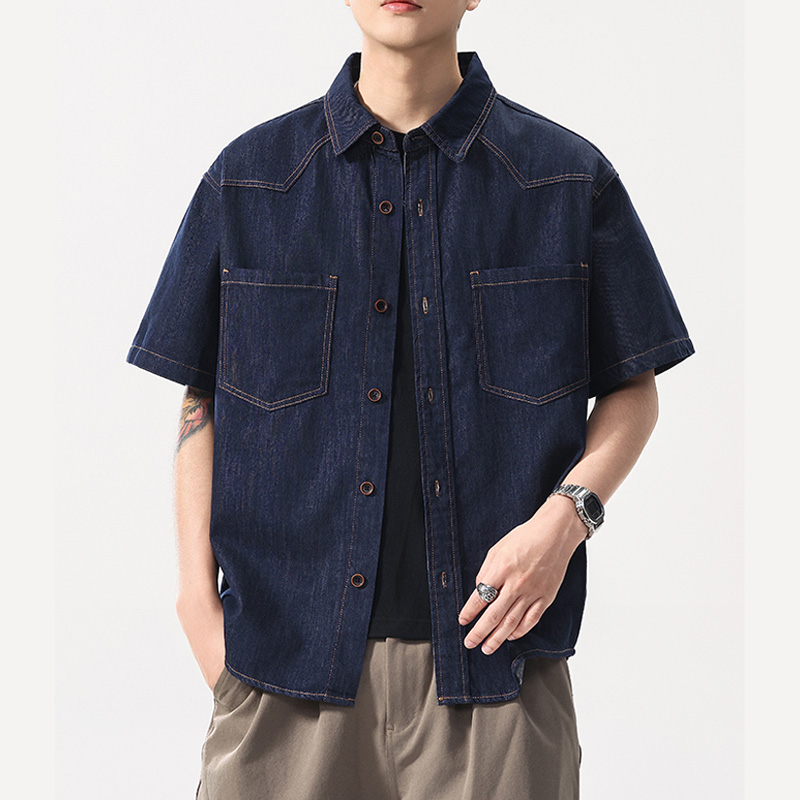 Zomer Lichtgewicht Dun Denim S - Jeans Shirt Fashion For Men recensie en prijs