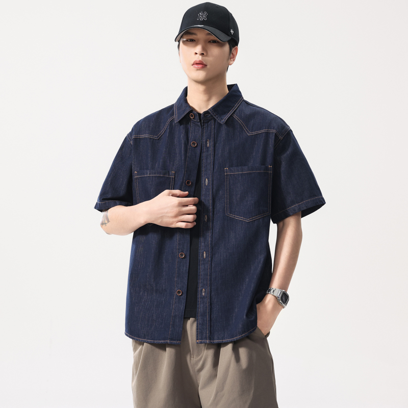 Zomer Lichtgewicht Dun Denim S - Jeans Shirt Fashion For Men recensie en prijs