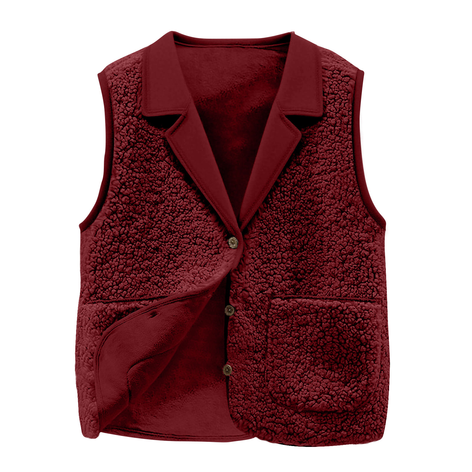 Sherpa-fleecevest voor dames,  - Sherpa Jacket Fleece recensie en prijs