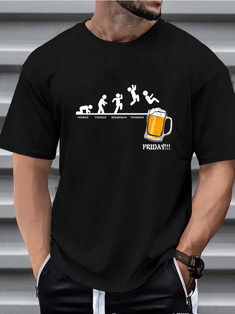 Heren zomer T-shirt met ronde  - Men'S Fashion Evolution recensie en prijs