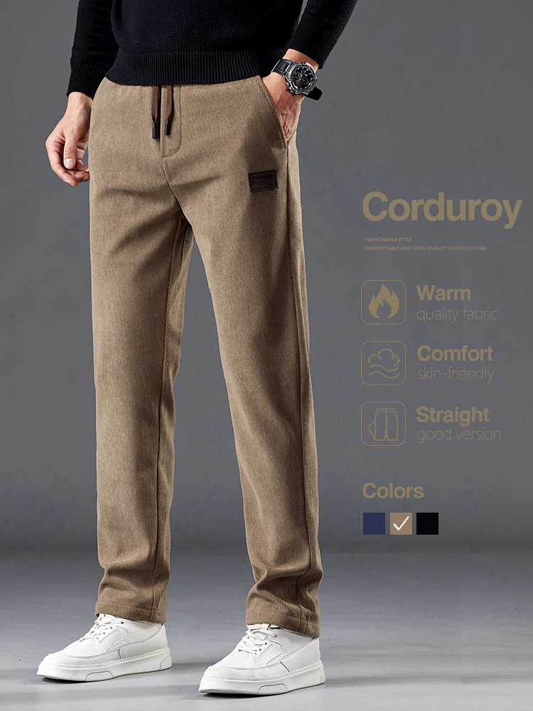 Corduroy herenbroek herfst nie - Men'S Fashion Khaki Pants recensie en prijs